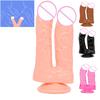 Мягкий двухсторонний реалистичный дилдо с присоской для пениса, вагинальный анальный стимулятор точки G, секс-игрушки для взрослых для женщин, мужчин и пар