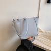 Однотонная сумка через плечо в иностранном стиле, женская весенняя универсальная сумка для отдыха, сумка-ведро, женская