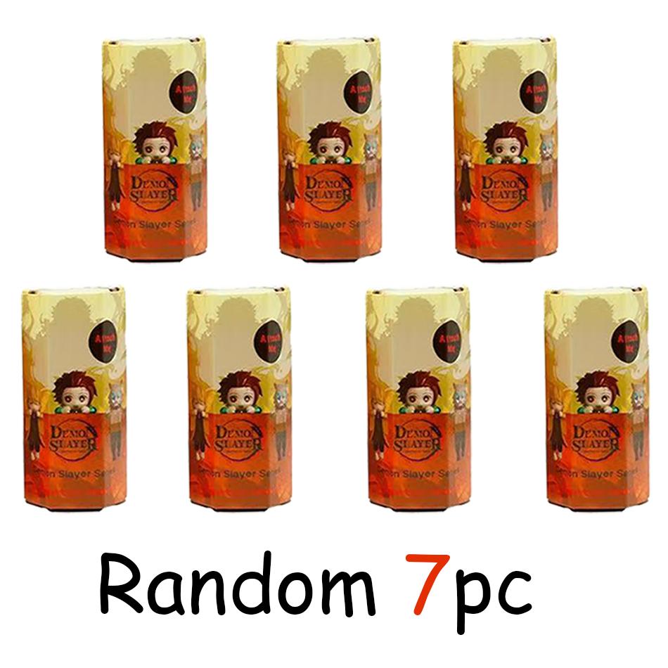 New Party Angel Demon Slayer Series Blind Box Car Decoration Desktop Computer Screen Cupid Hand Fashion Play Doll Birthday Gifts