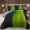 Green Leaves Bedspread Twin Queen Size Farmhouse Botanical Plant Coverlet Sets Spring Nature Leaf Quilt Set for Kids Teen Adults
