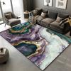Luxury Marble Carpet Living Room European Style High-grade Non-slip Soft Large Rugs Bedroom Decoration Bedside Plush Floor Mats
