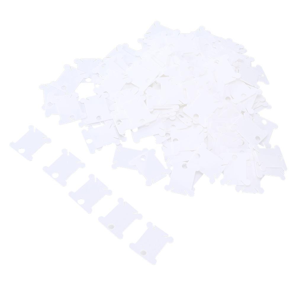 300pcs Sorting Storage Function Floss Bobbins White Embroidery Floss Cards For Cross Stitch