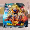 Фланелевое одеяло из аниме Dragon Ball - Мягкое, теплое, идеально подходит для дивана, постельного белья, кемпинга, путешествий, офиса, домашнего декора -QJY