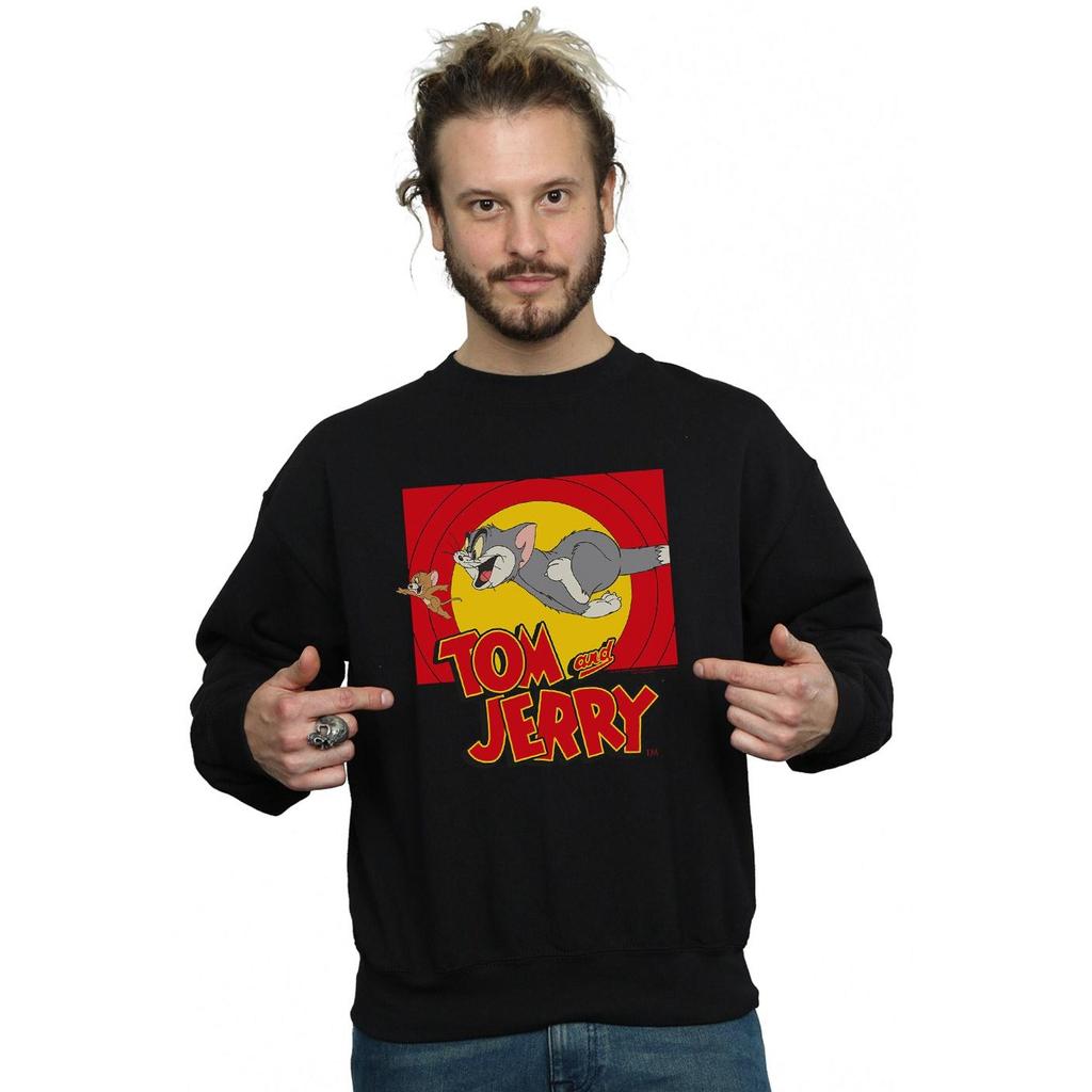 Tom And Jerry Mens Chase Scene Sweatshirt