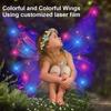 Fluttering Wings LED Electric Butterfly Wings Creative Glowing Electric Fairy Wings  Party