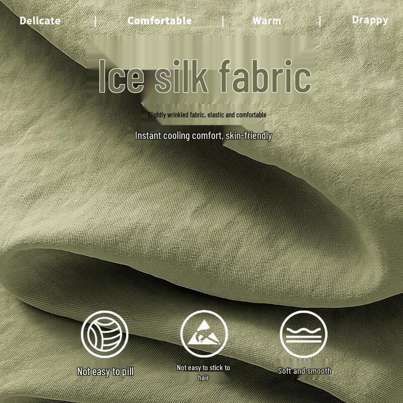 JEEP SPIRIT Men's Ice Silk Long Sleeve Casual Shirt