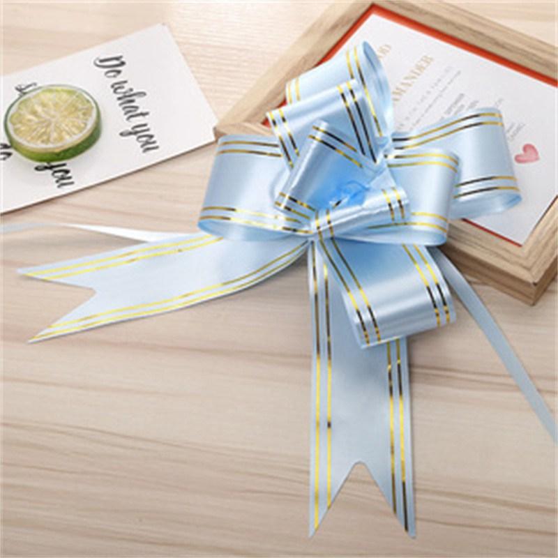 Bowknot Fruit Basket Bow Flower Wedding Ribbon Wedding Ribbon Handle Decorative Handmade Car Door