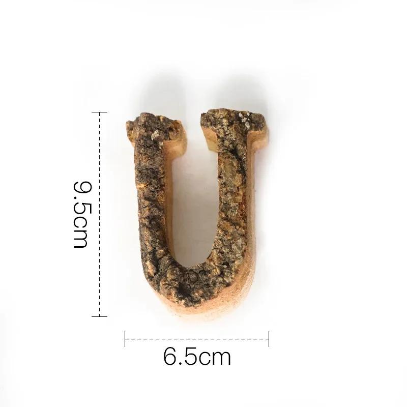 Вместе с Bark Массив дерева Ретро Деревянные Английские Буквы Алфавит Число для Кафетерия Бара Домашнее Украшение Винтажная Сделай Сам Буква