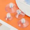 5Pcs Durable Bathroom Transparent Storage Hanger Screw Wall Rack Suckers Suction Cup With Knurled Nut Wall Hook