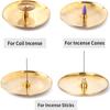 Vintage Incense Holder For Incense Sticks/Coil Incense Metal Gourd-Shaped Brass Ash Catcher For Yoga Room Home Decor