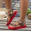 Fashion Women Sandals 2025 New Summer Lightweight Sandals Fashion Beach Casual Slippers Outdoor Bow Tie Flat Shoes Home Slides Women