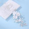 Elegant Artficial Pearls Flower Hair Vine Bridal Flower Hairband For Wedding Bride Bridesmaid And Flower Girl Photography