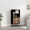 VidaXL Highboard Black 60x35x125 Cm Engineered Wood, Sideboard, Storage Furniture, Cupboard, Cabinet, Living Room Furniture, 352134