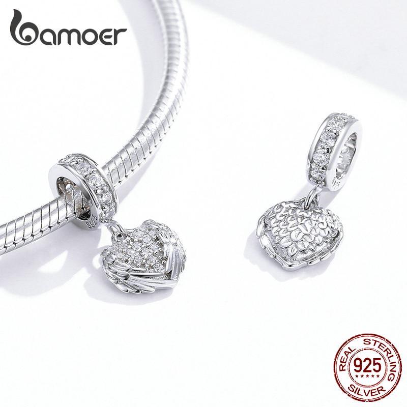 BAMOER оригинальный дизайн стерлингового серебра 925 пробы милые животные подвески подходят браслет модные украшения