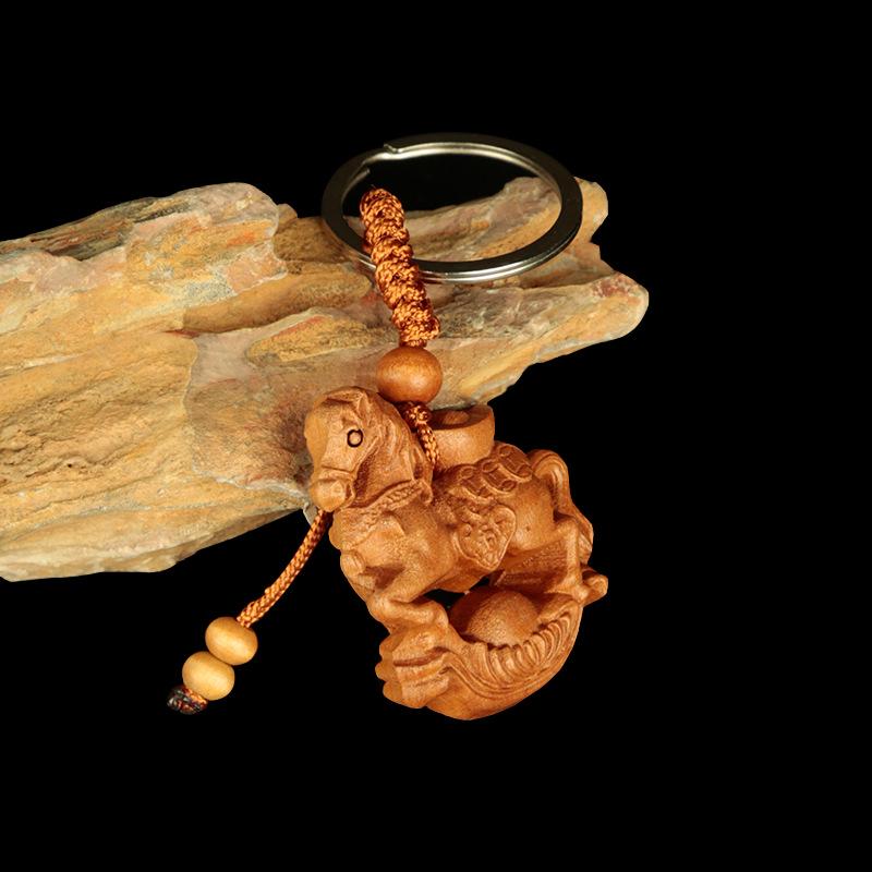 Персиковое и Ююбовое Дерево Зодиак 3D Брелок: Высококлассные украшения-амулеты-обереги.