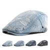 Spring Summer Autumn Cowboy Beret Newsboy Caps for Men Washed Gatsby Painters Hats Female Forward Cap Ivy Hat