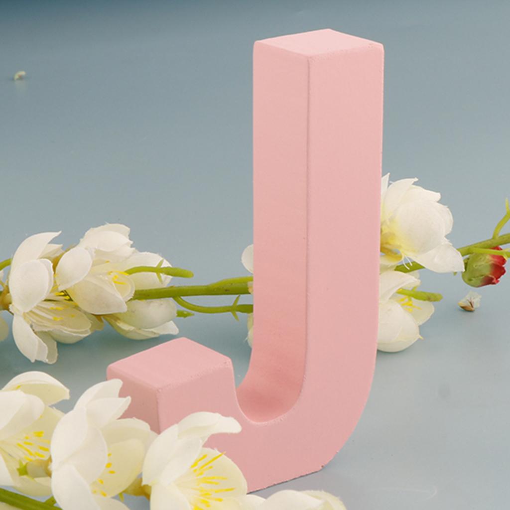 Деревянные Розовые 26 Букв Алфавита Маркизные Буквы Настенная Подвесная Табличка на Дверь от А до Я для Детской Комнаты, Декорации для Детской