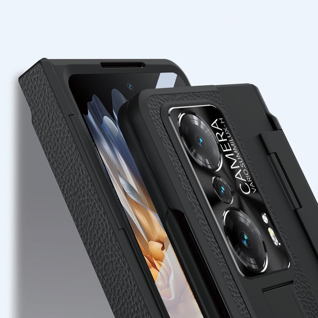 Противоударный чехол для телефона для Honor Magic Vs Ultimate 5G/Magic Vs 5G, Защита шарнира Задняя крышка из ПК с защитной пленкой для экрана из закаленного стекла