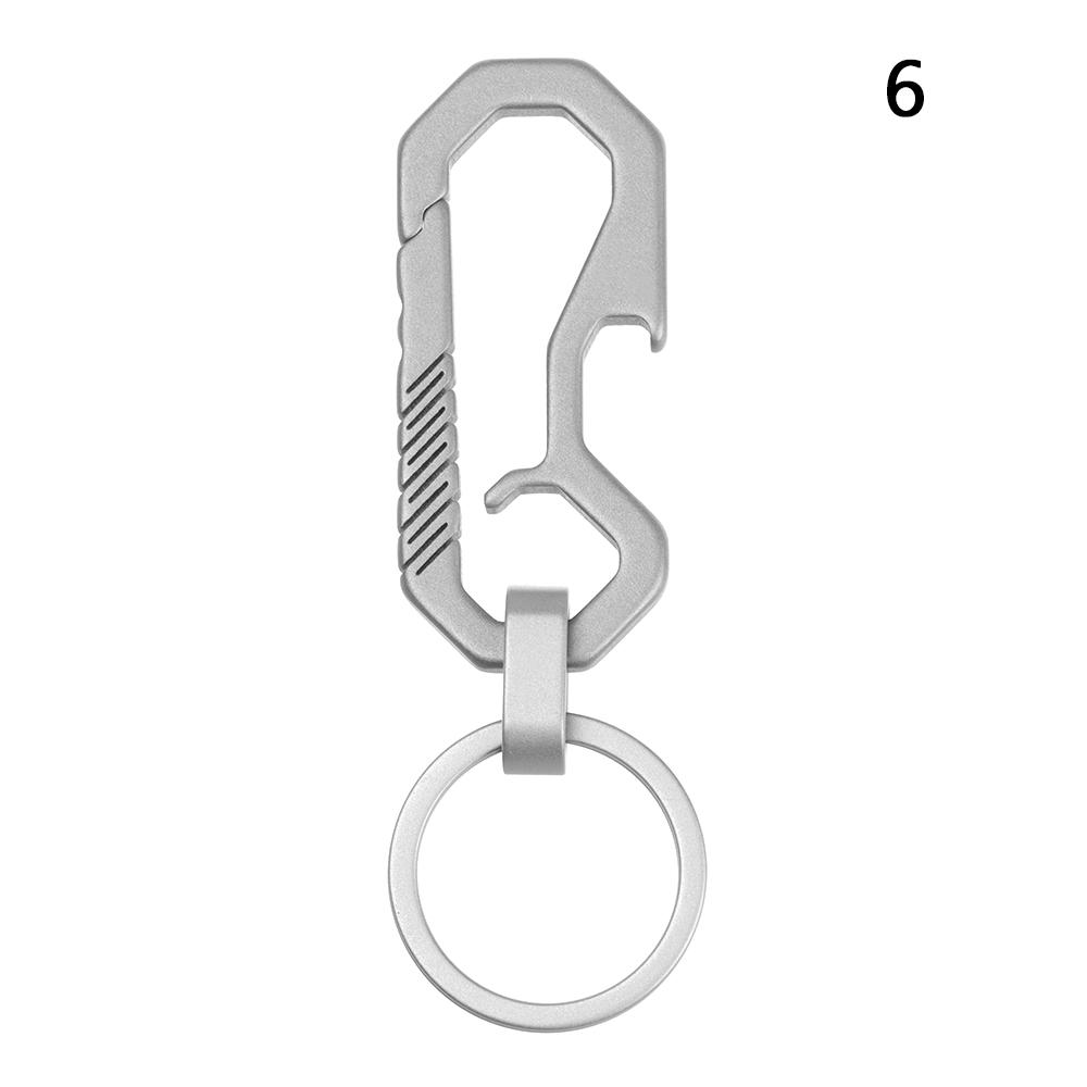 High-Quality Real Titanium Lettering Keychain Men Keychains Jewelry Holders EDC Key Rings