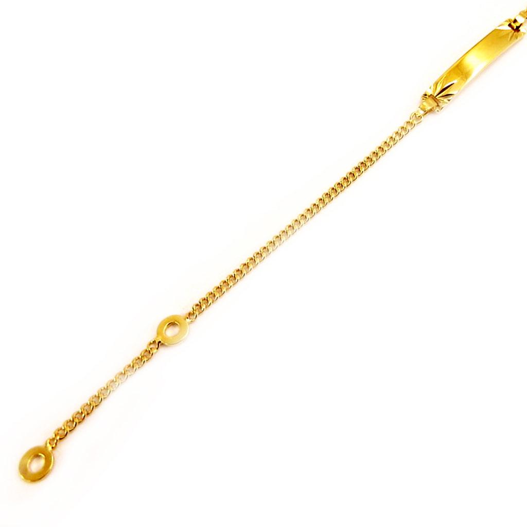 Les Trésors De Lily [L4329] — Позолоченная цепочка-панцирь «Бамбино» — 17x4 мм