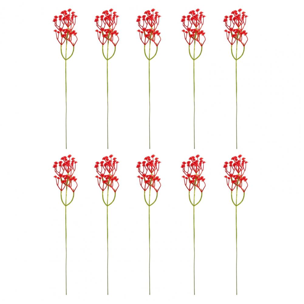 Home Garden Floral Accents 10pcs Artificial Baby Breath Flowers Bouquet Bendable Gypsophila Stems for Wedding Party Decor Vase