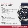 Часы VICTORINOX DIVE PRO Корпус из нержавеющей стали Синий циферблат Синий резиновый ремешок Кварцевые водонепроницаемые часы Аналоговые брендовые Стильные деловые часы для отдыха на природе Подарочные синие