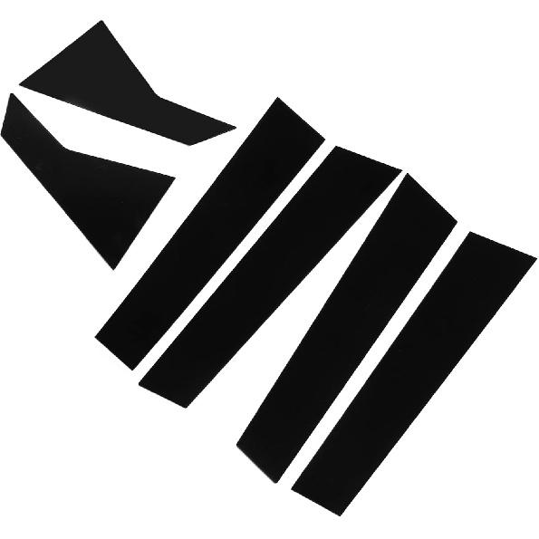 6 Pcs Side Door Window Cover Trim,Glossy Black Pillar Posts Decal Sticker For Civic Sedan 10Th Gen 2016‑