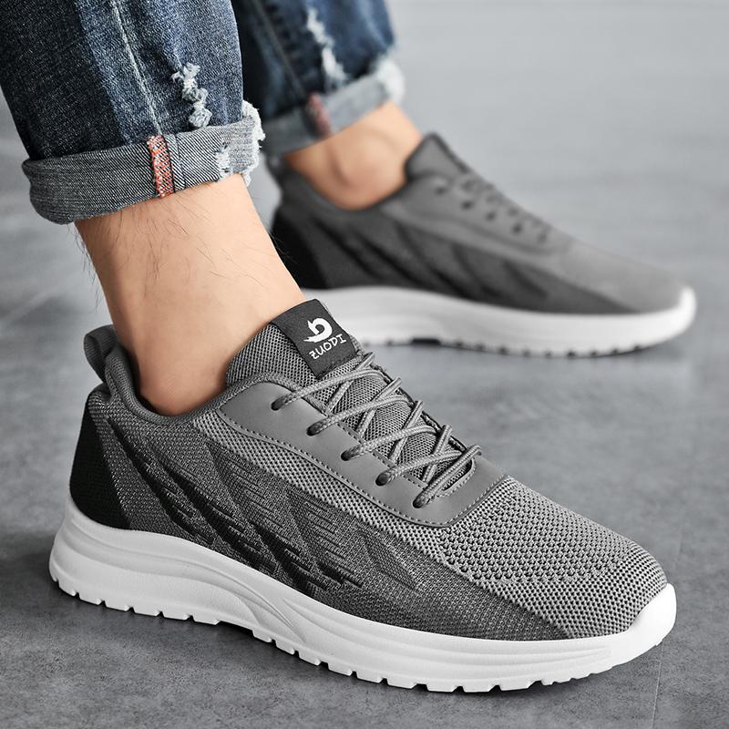 Кроссовки для мужчин 2025 Осень Новый стиль Толстая подошва Простые Теннисные Мягкая подошва Удобные Повседневные Дышащие Беговые кроссовки Большой размер