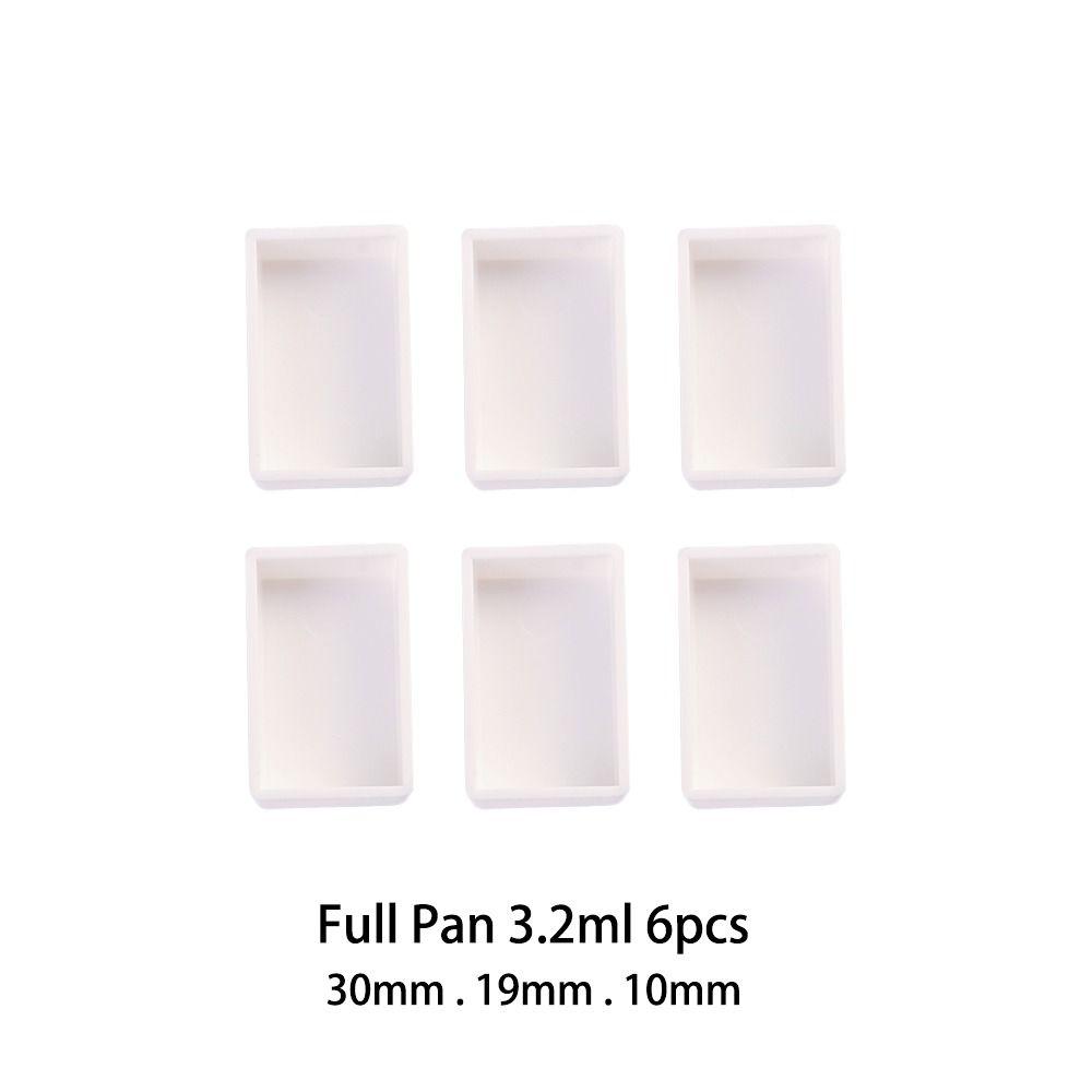 3.2ml Artists Half Pans Plastic Watercolor Paint Grid Paint Palette Painting Supplies Art Supplies