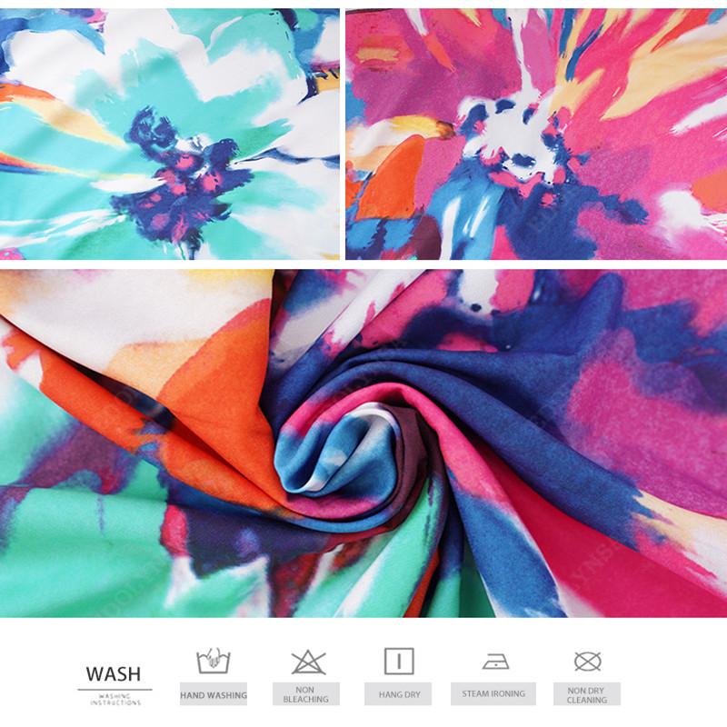 2022 накидки с принтом, сексуальное летнее пляжное платье с глубоким v-образным вырезом, туника, кафтан, женская пляжная одежда, купальник, халат De Plage Q1289