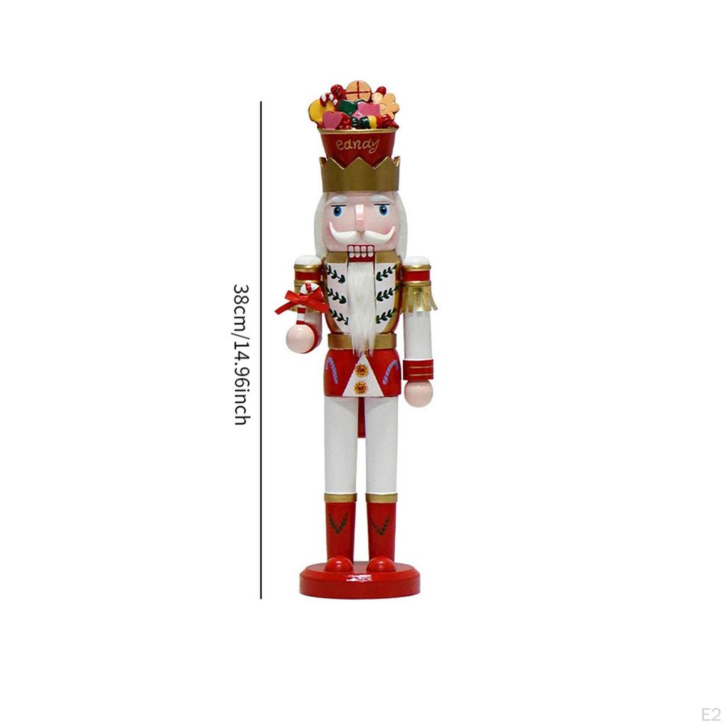 Статуя короля Щелкунчика, деревянная фигурка, настольное украшение на Рождество