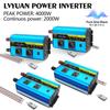 4000 Вт (Вершина горы) Инвертор чистой синусоиды 12 В - 230 В мощностью 2000 Вт, порт USB 5 В 2,4 А, автономные солнечные системы для грузовиков, кемпингов и домов
