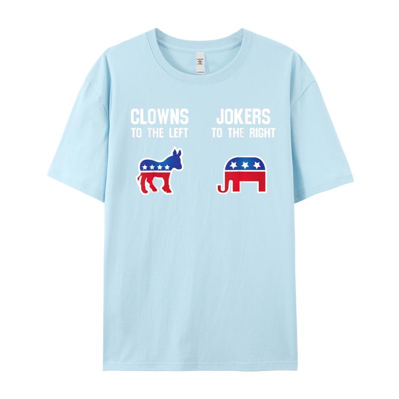 Libertarian T Shirt Clowns Printing Autumn All Cotton Oneck Adult Tops Tees Printed Tops Tees Graphic Short Sleeve Tshirts