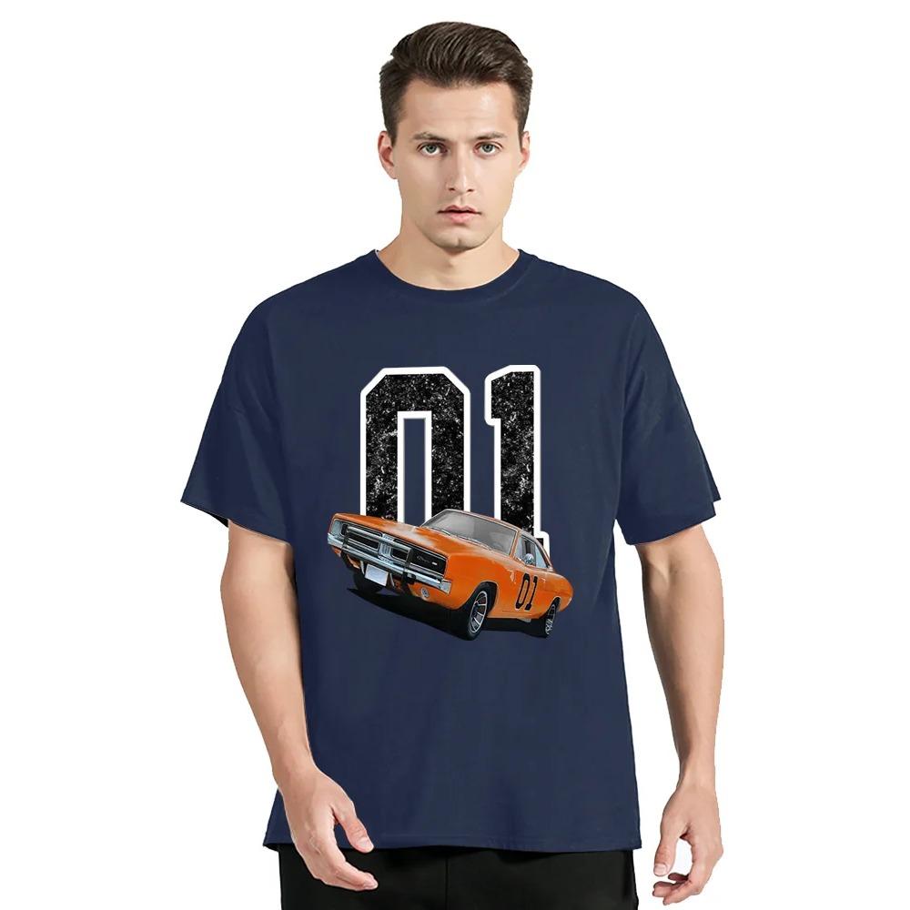 Футболка General Lee Charger Paul Kuras Man Футболки Car Moto Футболки Oversize Хлопковая футболка Повседневная уличная одежда Топы Фитнес Графическая футболка