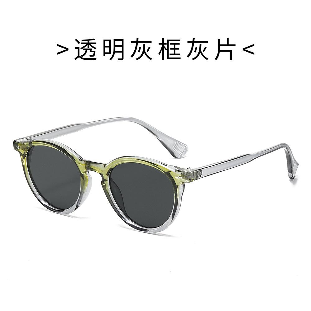 Retro Round Frame Sunglasses For Women & Men Artistic Design With Clear Blue Light Blocking Lenses Vintage Chic Eyewear