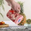 1/4Pcs Plastic Leak-Proof Food Storage With Straw Hole Canning Lids Jar Caps Mason Jar Lids