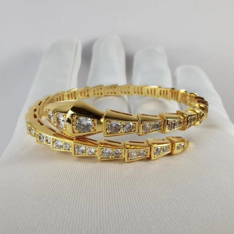 Высококлассный атмосферный и модный женский браслет-змея, популярный в Европе и Америке