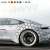 Универсальная автомобильная графика сотовая открытая наклейка Автомобильная графика сотовый декор Тюнинг наклейка на бок автомобиля