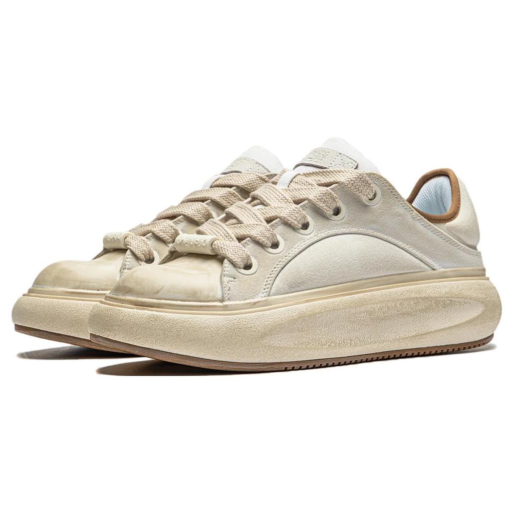 Li Ning Cloud Travel C4D Минималистичные универсальные прочные повседневные туфли с низким верхом Мужские кроссовки Off-White AZGT043-6