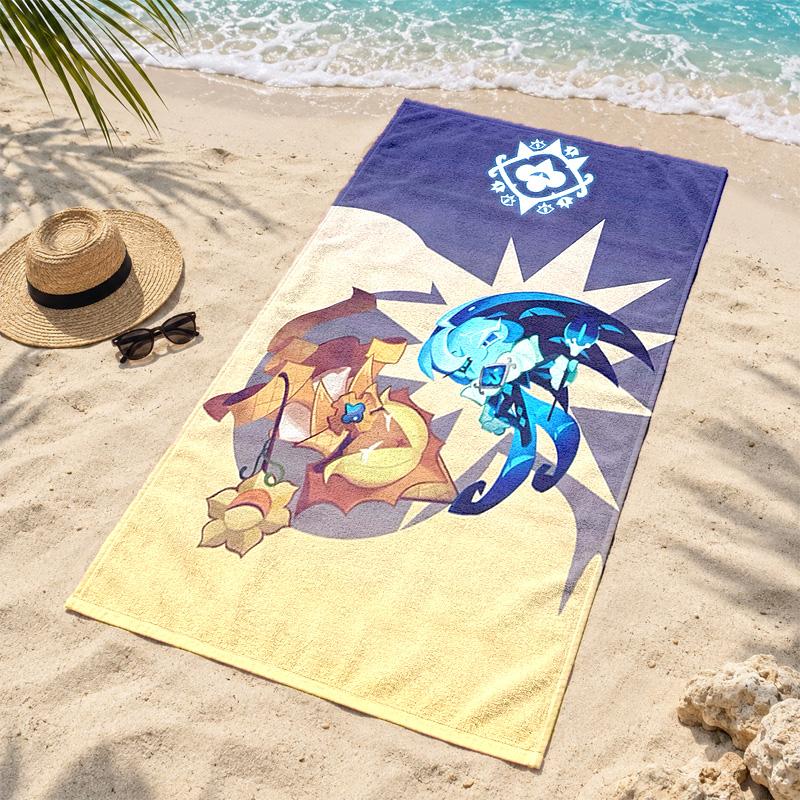 Cookie Run Kingdom Microfiber Beach Towel Quick Dry Sand Free Lightweight Beach Towels for Travel Swimming Camping