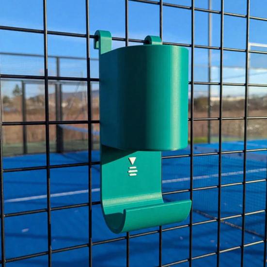 Теннисный корт Водостойкая бутылка для воды Полотенцедержатель 3D-печать Организатор у корта Держатель для бутылки с водой Основной аксессуар для игроков в падел-теннис и теннисистов