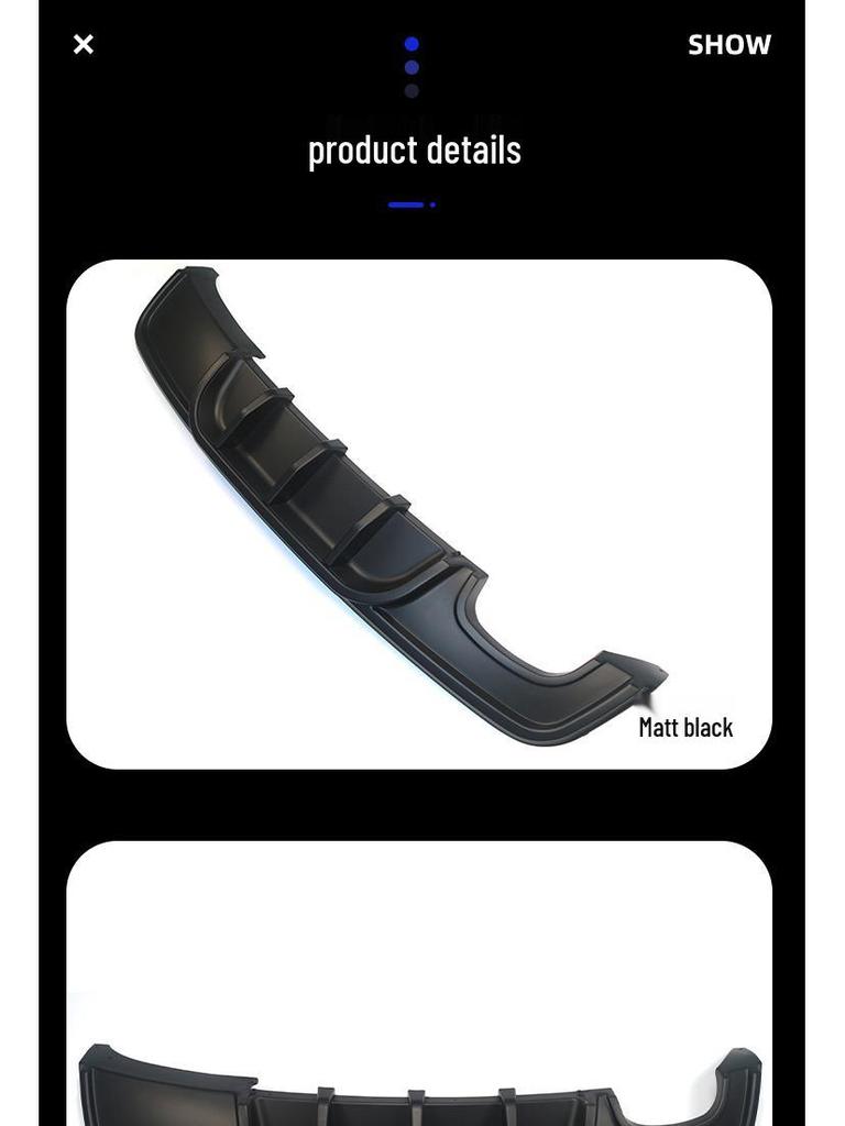 Глянцевый черный карбоновый задний диффузор-губа для 07-11 BMW 1 серии E82 в стиле MP