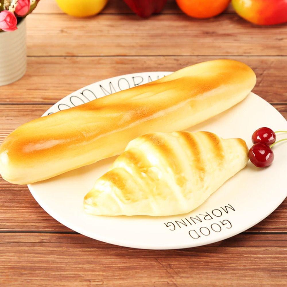 Soft Lifelike Artificial Bread Model Cake Shop Bakery Long Cake Model Home Decoration