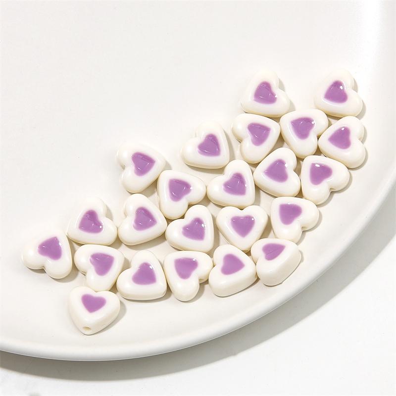 Acrylic Oil Drop Dual Color Small Love Beads for DIY Necklace Bracelet Earring Jewelry Making