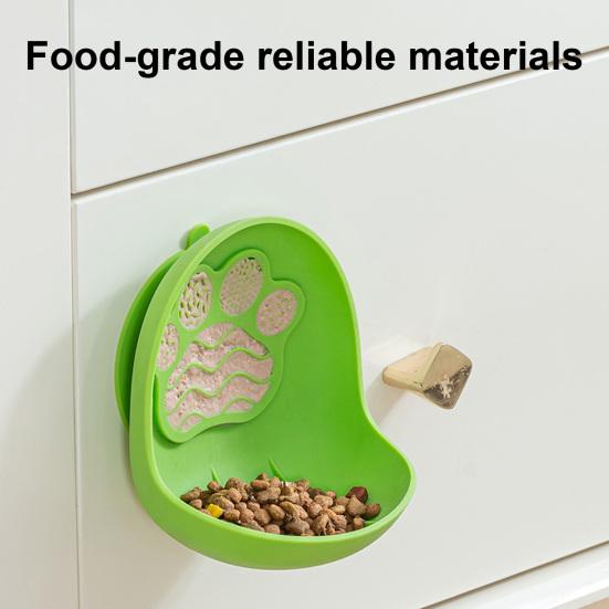 Easy Clean Pet Bowl Suction Cup Cat Bowl, Silicone Slow Feeder Lick Wall Mounted Flexible Dog for Indoor Cats, Dry And Wet Food Durable Container