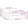 VidaXL Slat Bed Base with Mattress and LED, Upholstered Bed, Double Bed, Adult Bed for Interior Bedroom, 3134362