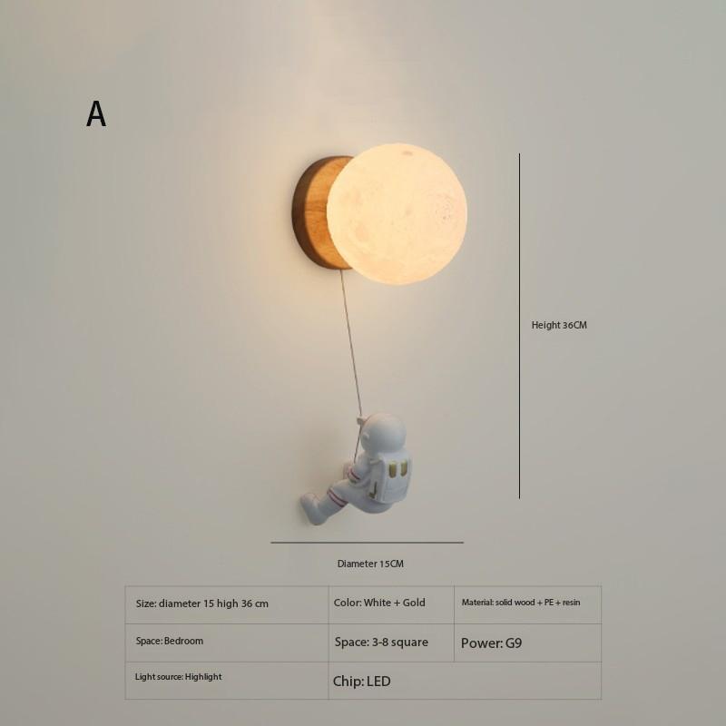 Светодиодный настенный светильник в виде астронавта для дома, спальни для мальчиков и девочек, декор для спальни с изображением мультфильмов, настенный светильник для гостиной, кабинета, настенный светильник для интерьера, бра