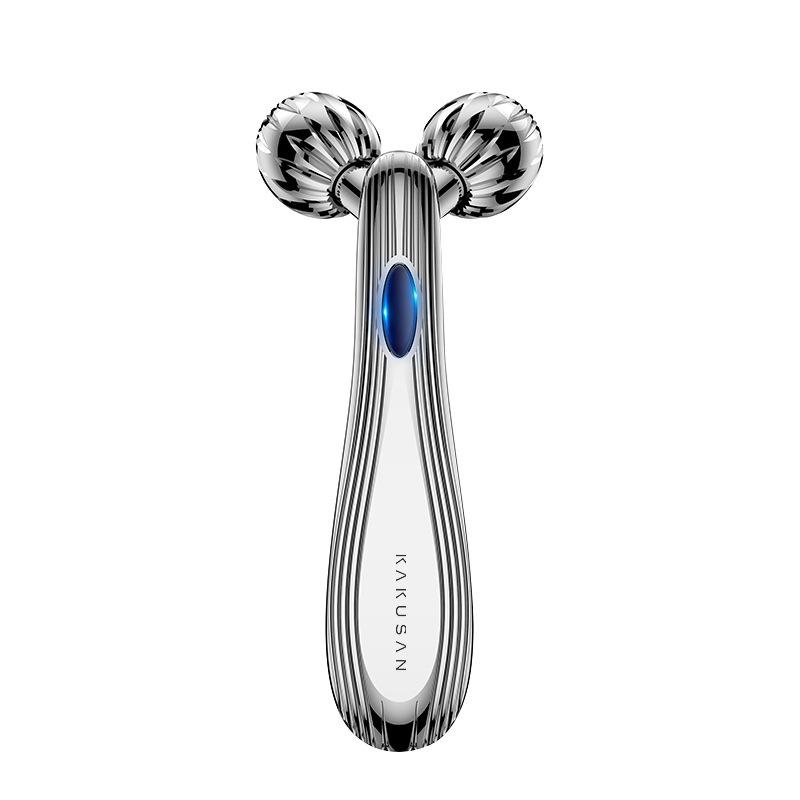 Ролик для лица, Косметический прибор, Домашний аппарат для введения в кожу лица, Микротоки для удаления морщин на шее, V-образный артефакт для лица, Массажер с двойным шариком