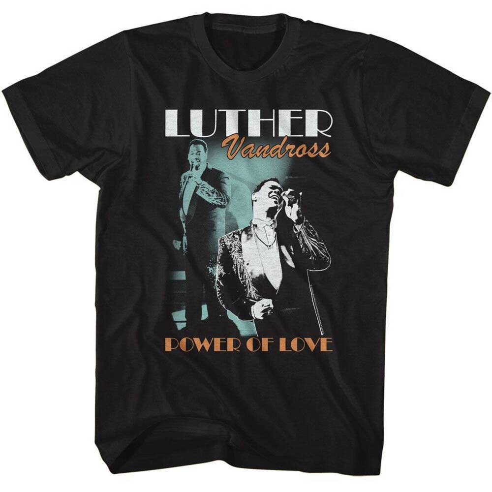 Luther Vandross Singing On Stage Black T-Shirt Unisex T-Shirt