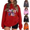 Women's Casual Fashion Halloween Print Long Sleeve O-Neck Sweatshirts Pullover Top